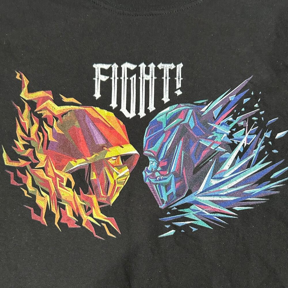 MORTAL KOMBAT New Black SS Graphic Tee Size L